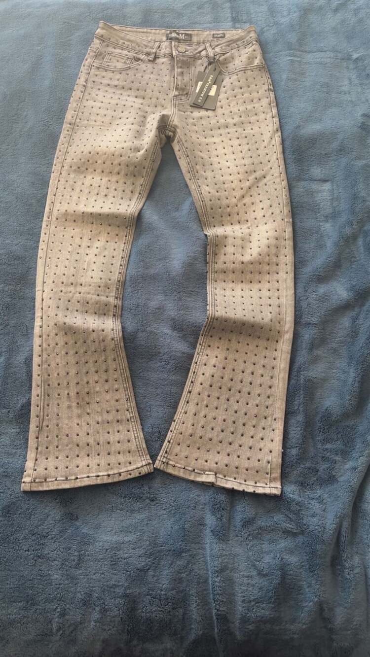 Frost Originals Romano Stacked Stone Denim Jeans in Dirt Wash